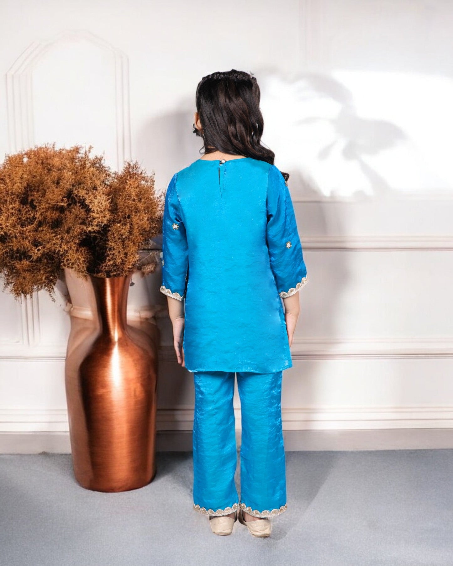 Jashmanara Kids’ Designer Suit – Fendi Fabric, Embellished for Girls