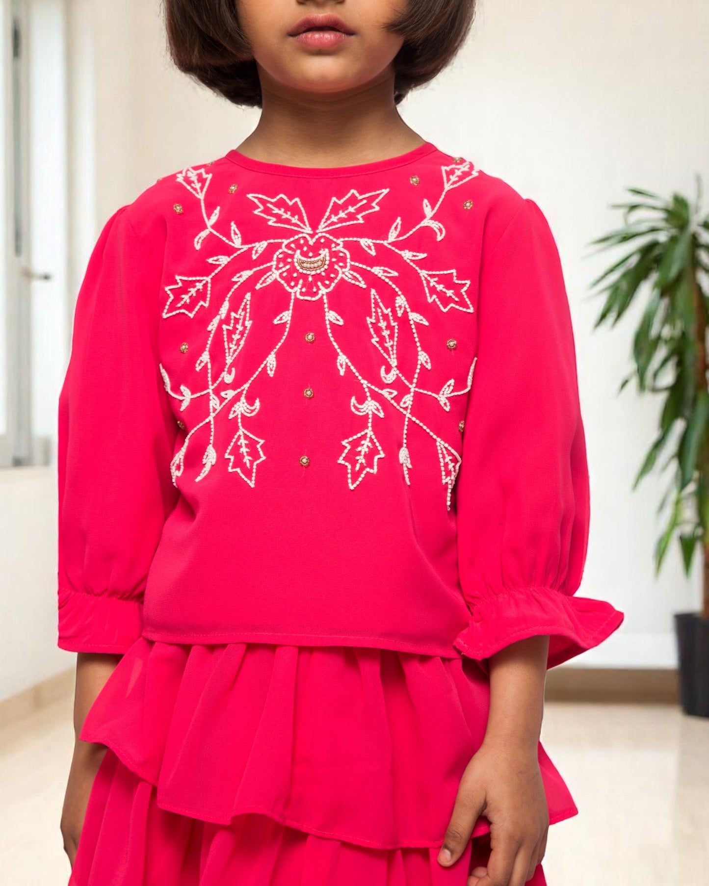 Ethereal Elegance: Handcrafted Georgette 3-Piece Set