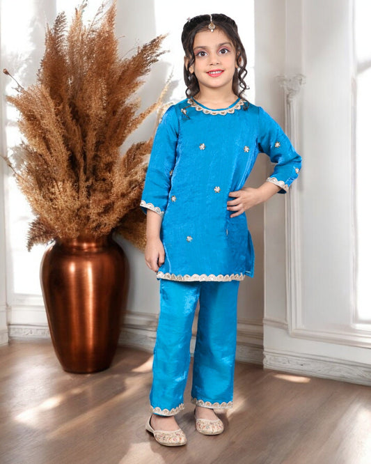 Jashmanara Kids’ Designer  Suit – Fendi Fabric, Embellished for Girls