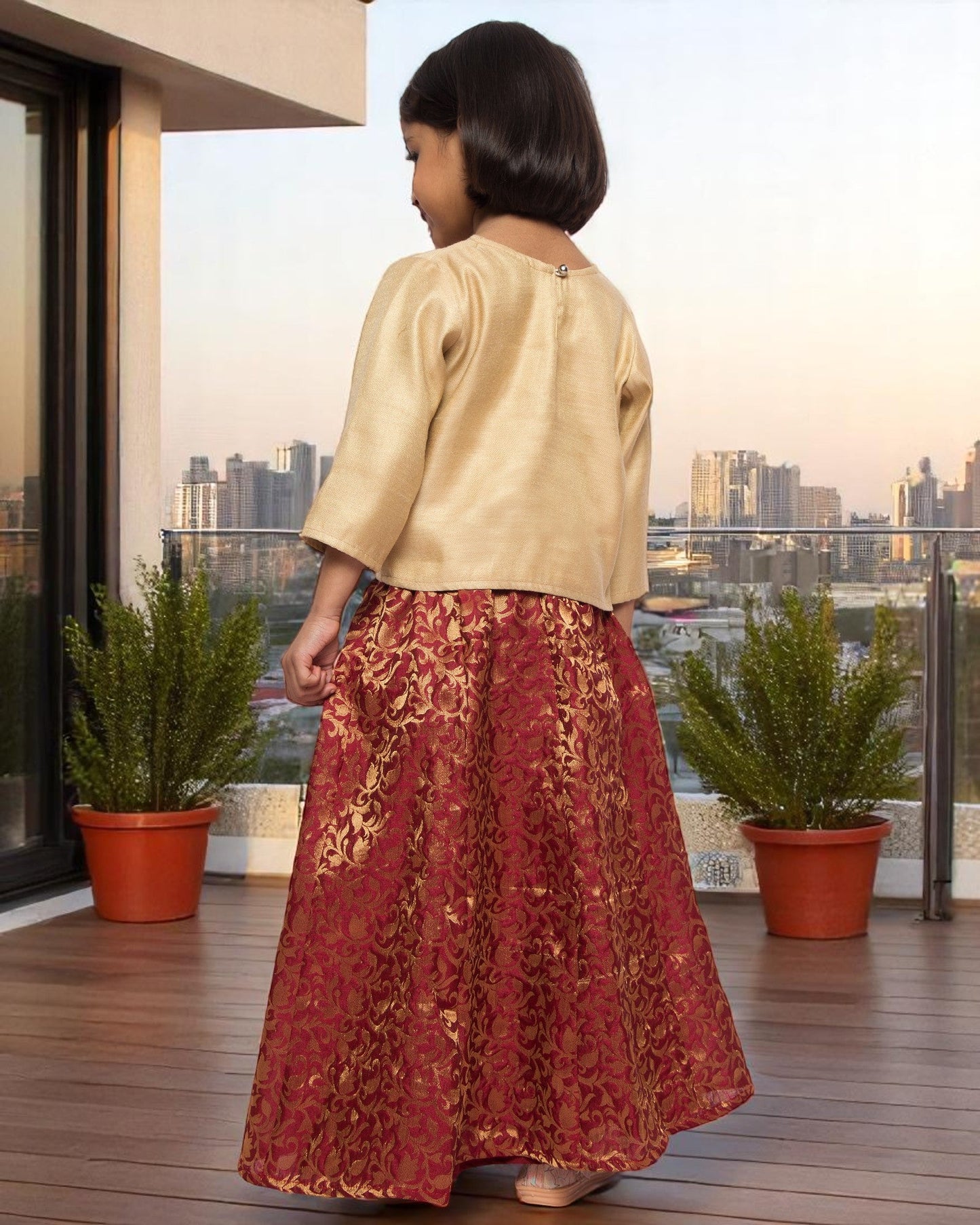 Lehenga-Top-Duppata-3 Pcs Set