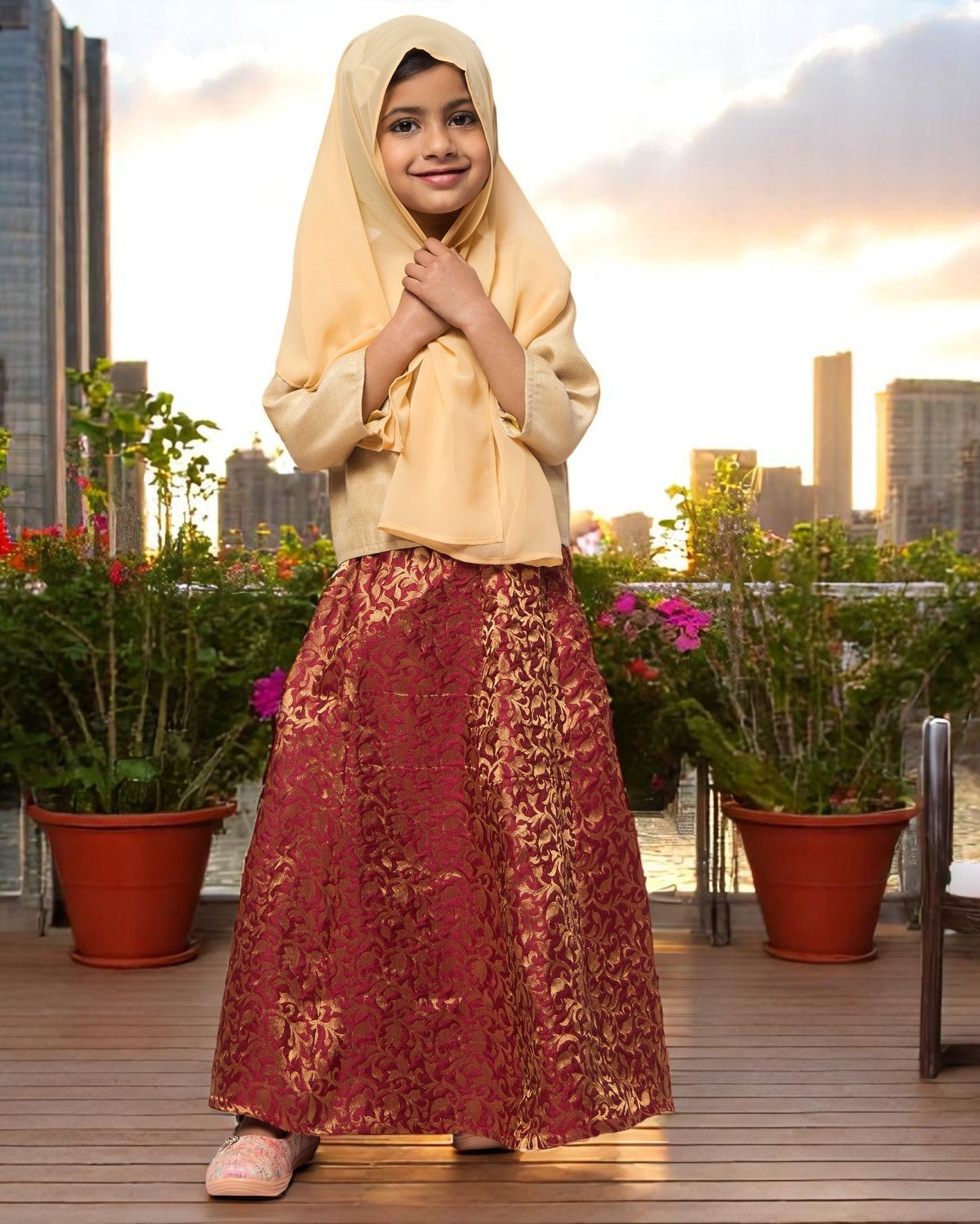 Lehenga-Top-Duppata-3 Pcs Set