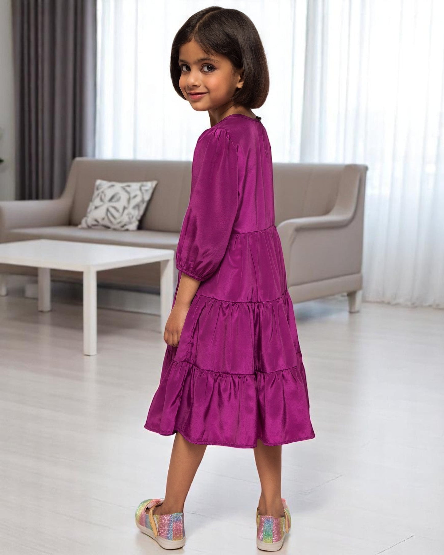 Midi Dress With Handwork Embellishments